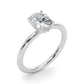 Hidden Halo Oval Engagement Ring