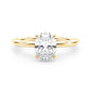 Hidden Halo Oval Engagement Ring