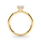 Hidden Halo Oval Engagement Ring