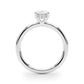 Hidden Halo Oval Engagement Ring
