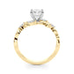 Vintage-Inspired Marquise Accented Engagement Ring