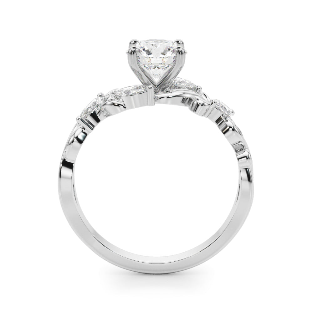 Vintage-Inspired Marquise Accented Engagement Ring