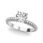 Multirow Pavé Engagement Ring