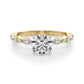 V-Tip Marquise Accented Engagement Ring