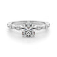 V-Tip Marquise Accented Engagement Ring