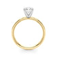 Vintage Style S-Carved Engagement Ring