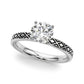 Vintage Style Solitaire Engagement Ring