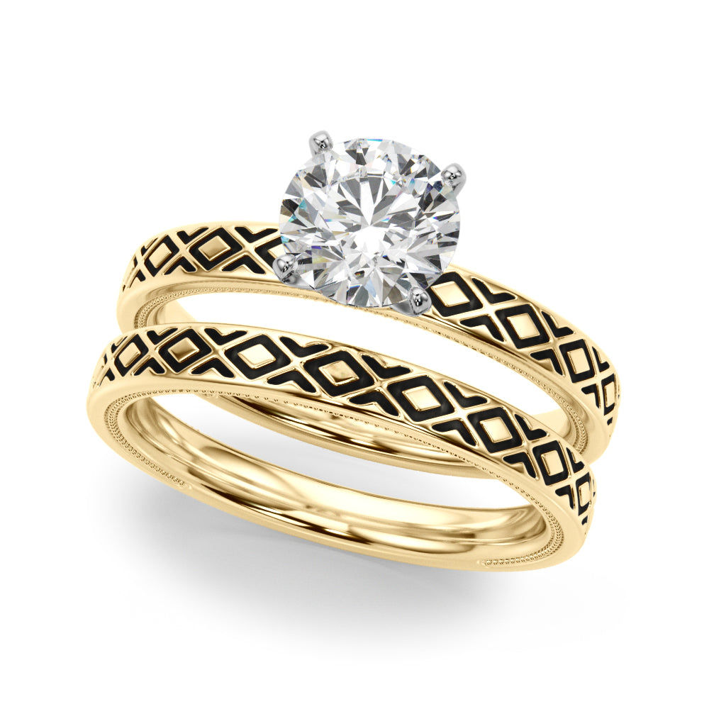 Vintage Style Solitaire Engagement Ring