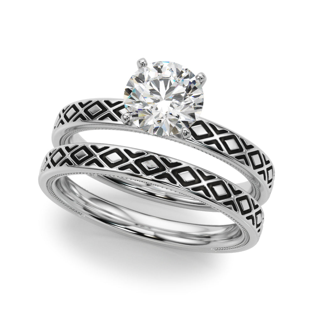 Vintage Style Solitaire Engagement Ring