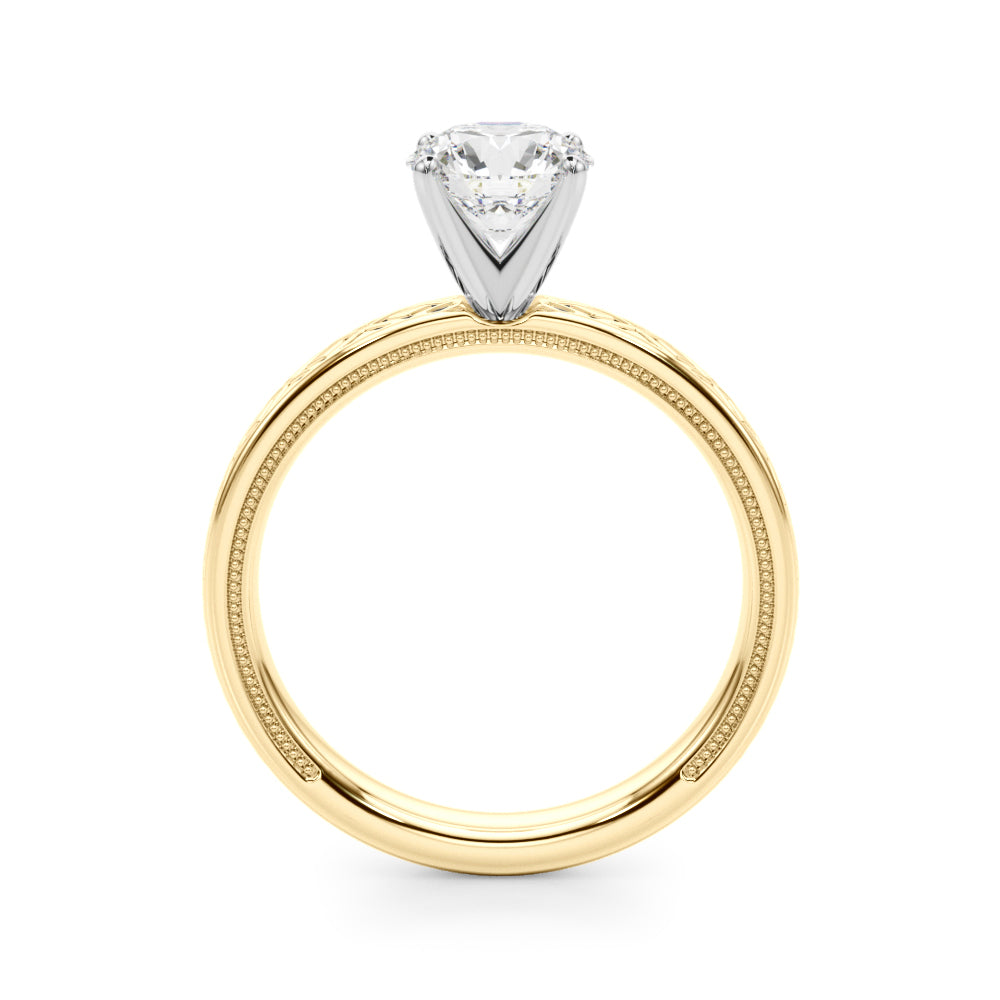 Vintage Style Solitaire Engagement Ring