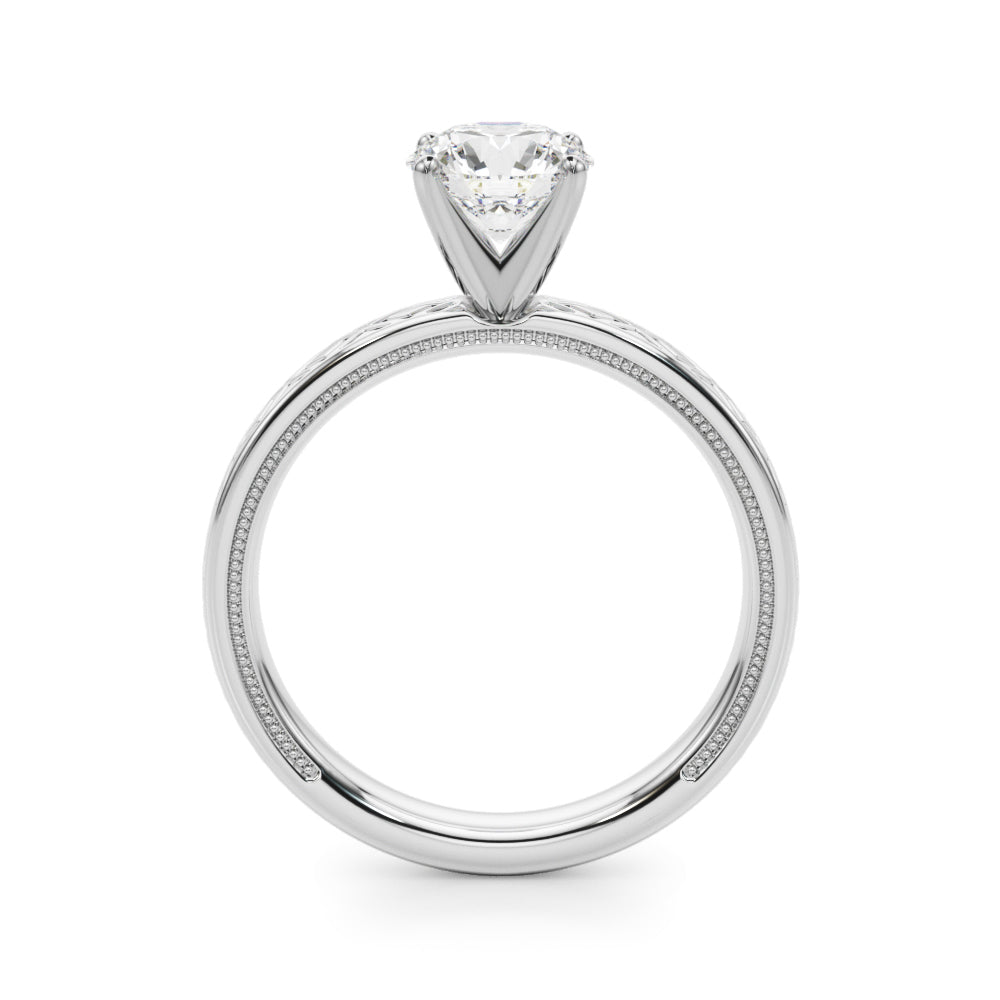 Vintage Style Solitaire Engagement Ring