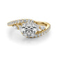 Bypass Fancy Shape Melee Marquise Shape Engagement Ring