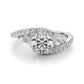 Bypass Fancy Shape Melee Marquise Shape Engagement Ring