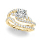 Bypass Fancy Shape Melee Marquise Shape Engagement Ring