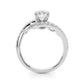Bypass Fancy Shape Melee Marquise Shape Engagement Ring