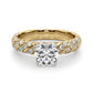 Swirling Pavé Engagement Ring