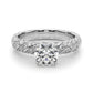 Swirling Pavé Engagement Ring