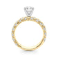 Swirling Pavé Engagement Ring