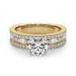 Multirow Round & Baguette Engagement Ring