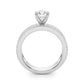 Multirow Round & Baguette Engagement Ring