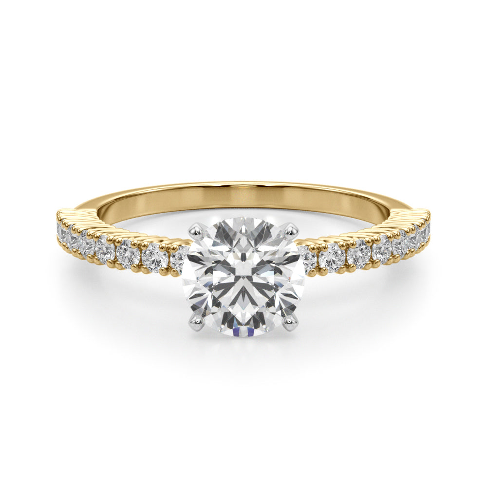 Single Row Engagement Ring