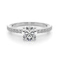 Single Row Engagement Ring
