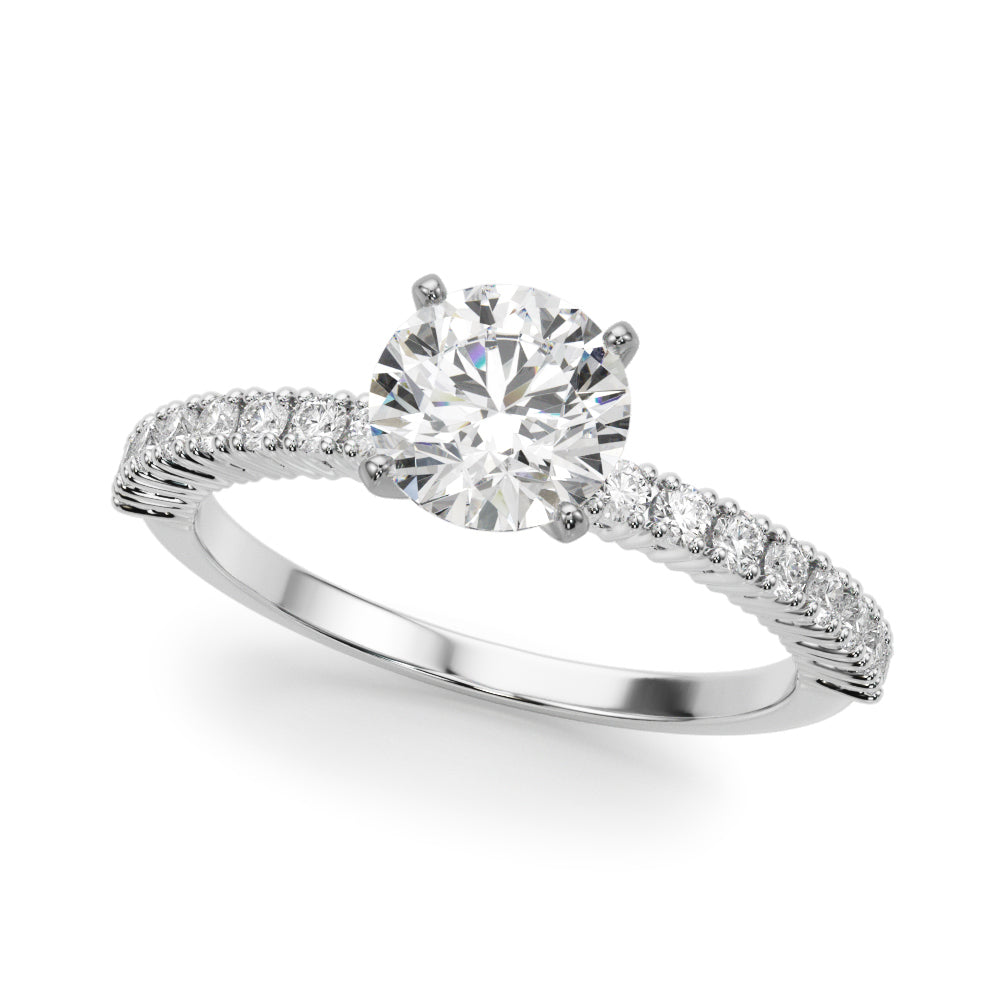 Single Row Engagement Ring