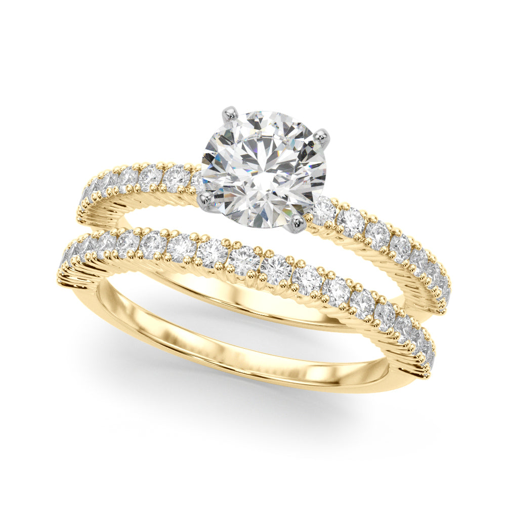 Single Row Engagement Ring