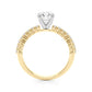 Single Row Engagement Ring