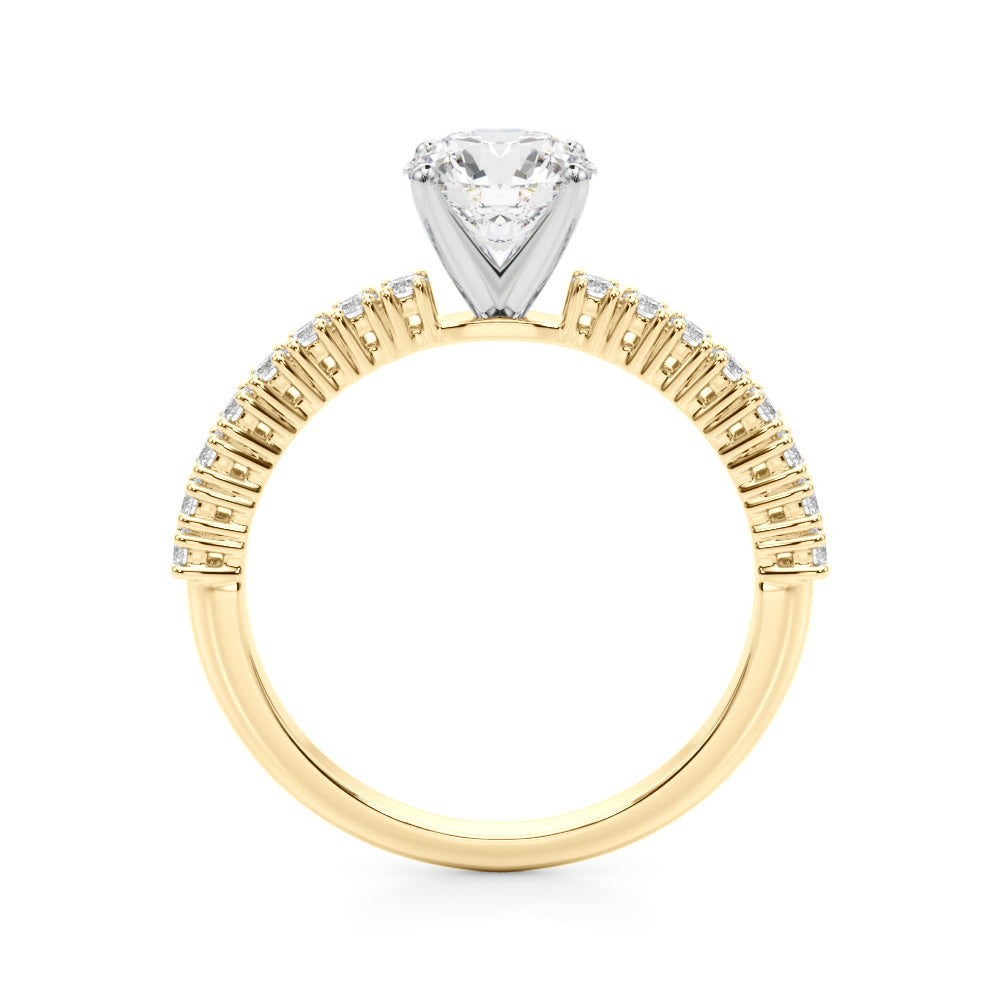 Single Row Engagement Ring