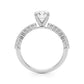 Single Row Engagement Ring