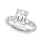 Graduating Single Row Round Engagement Ring