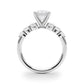 Graduating Single Row Round Engagement Ring