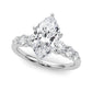 Graduating Single Row Round Engagement Ring