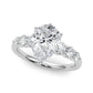 Graduating Single Row Round Engagement Ring