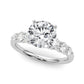 Graduating Single Row Round Engagement Ring