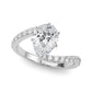 Solitaire Plus Single Row Curved Engagement Ring