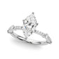 Single Row Engagement Ring