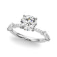 Single Row Engagement Ring