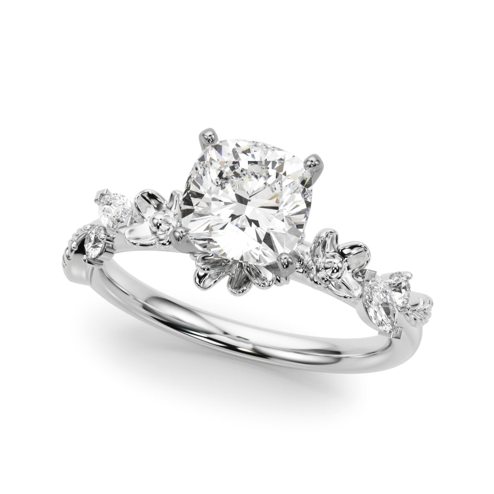 Floral Engagement Ring