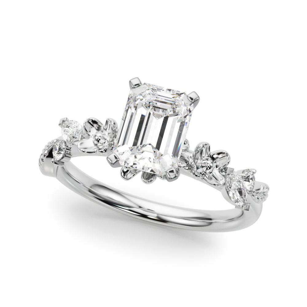 Floral Engagement Ring