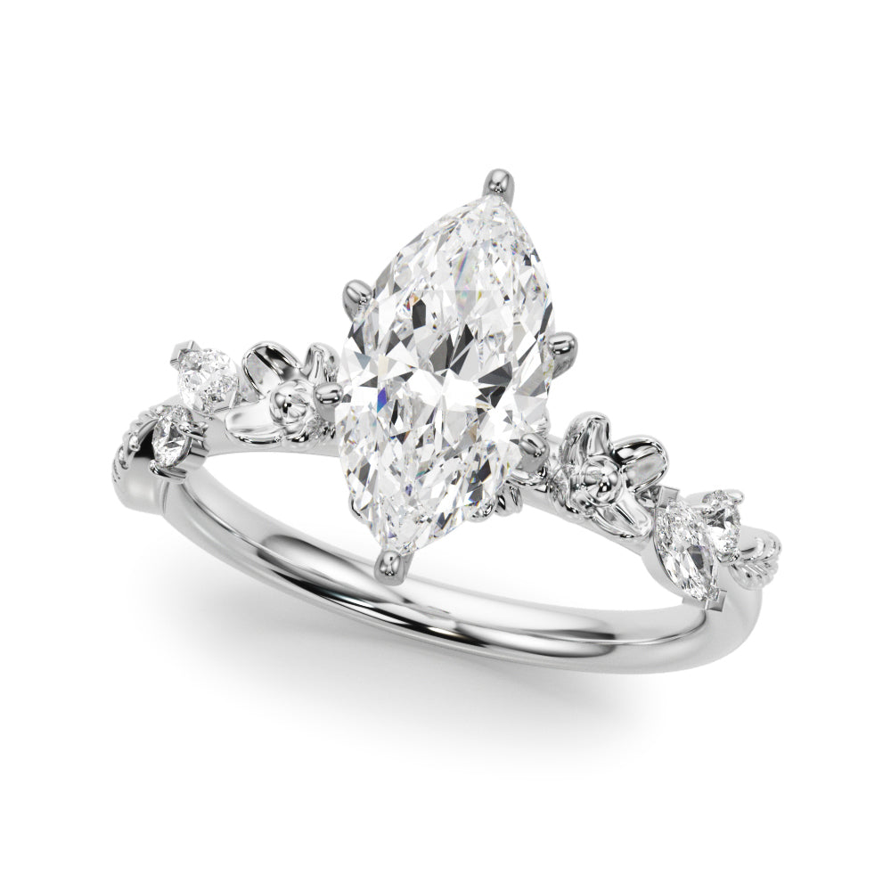 Floral Engagement Ring