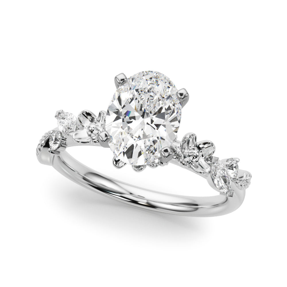 Floral Engagement Ring
