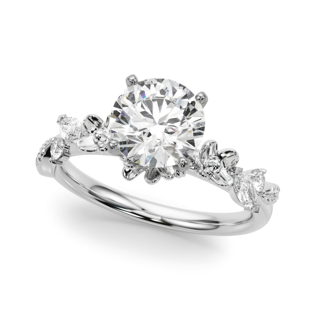 Floral Engagement Ring