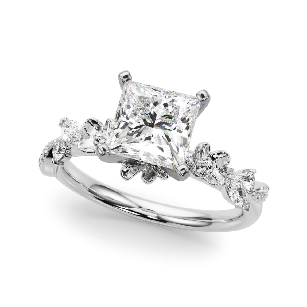 Floral Engagement Ring