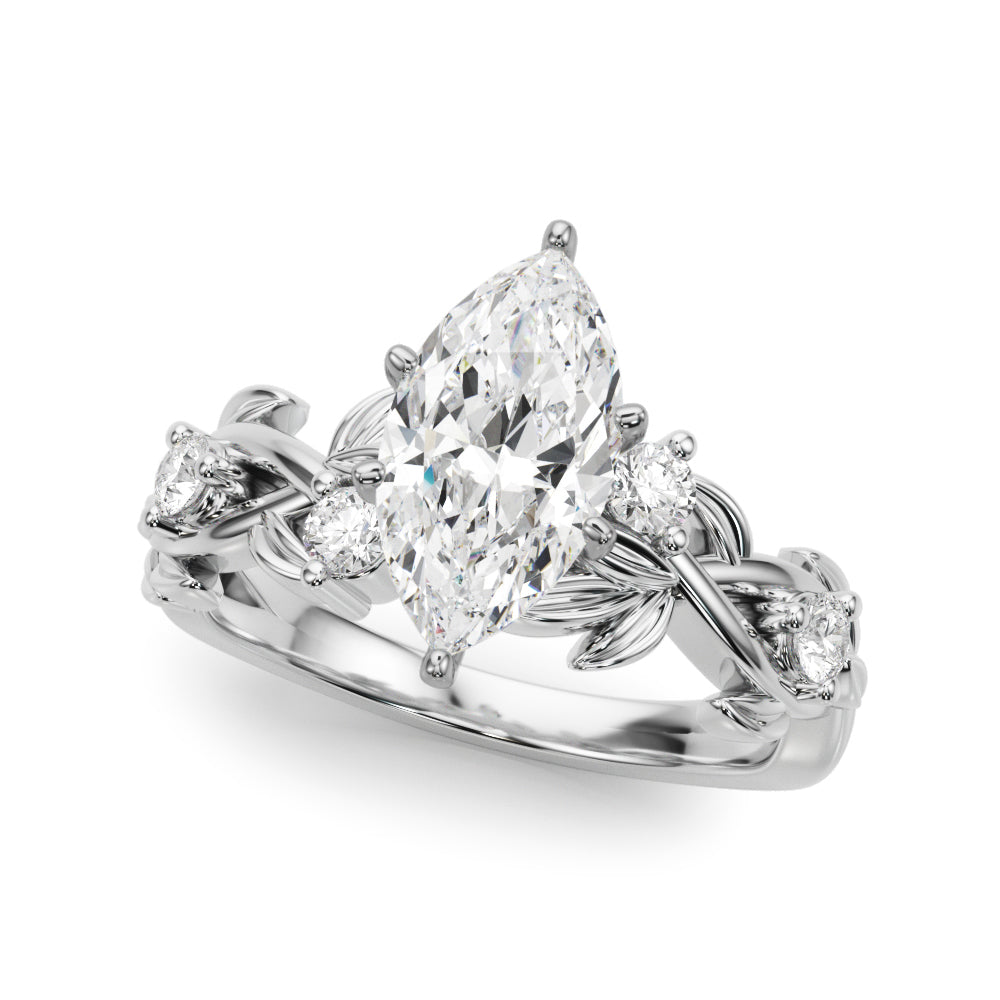Floral Engagement Ring