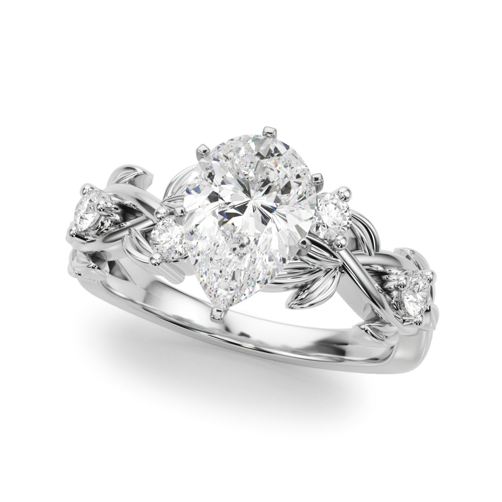 Floral Engagement Ring