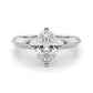 Solitaire Knife Edge Oval Engagement Ring