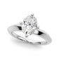 Solitaire Knife Edge Oval Engagement Ring