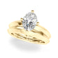 Solitaire Knife Edge Oval Engagement Ring